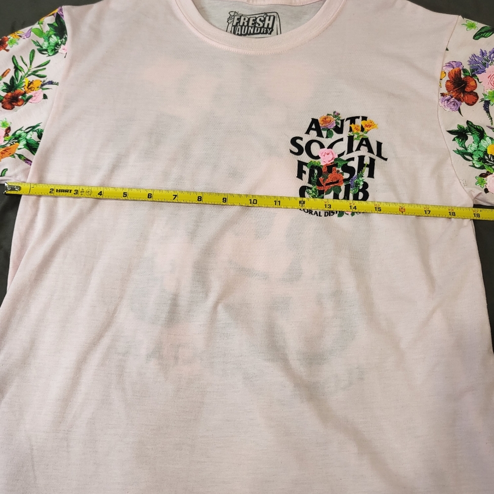 Anti Social Social Club Pink Tee (flower) - Picture 4 of 8